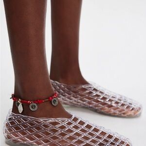 Women's Clear Mesh Jelly Flats
